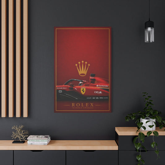 Red F1 Racing Canvas Print