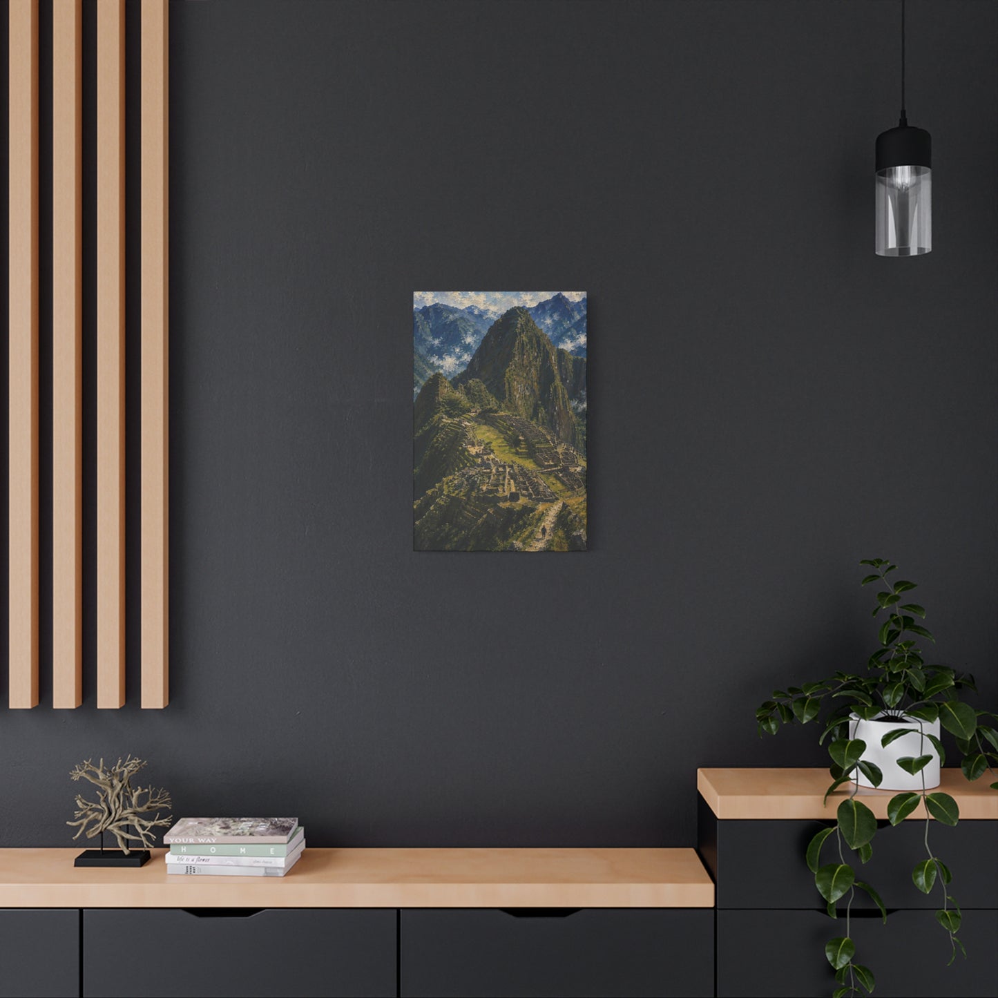 Machu Picchu Matte Stretched Canvas