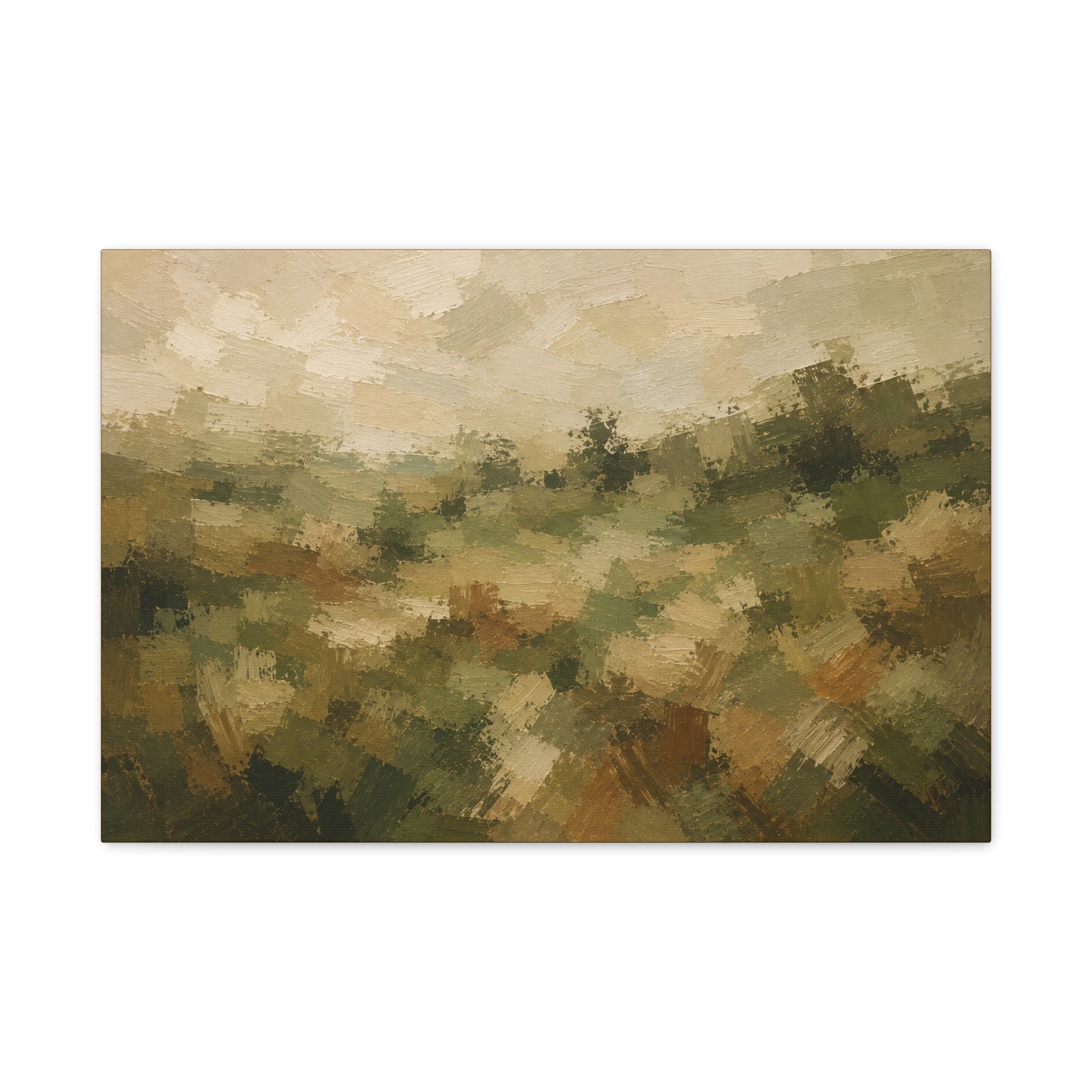 Abstract Earth-Tone Landscape Canvas Print — Matte Stretched 1.25"