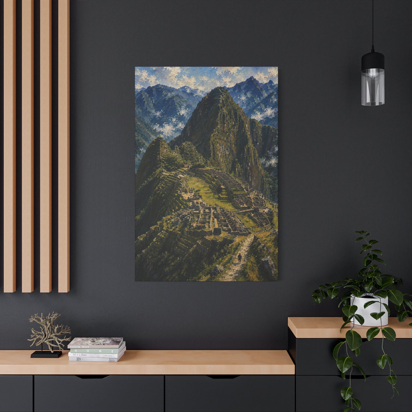Machu Picchu Matte Stretched Canvas