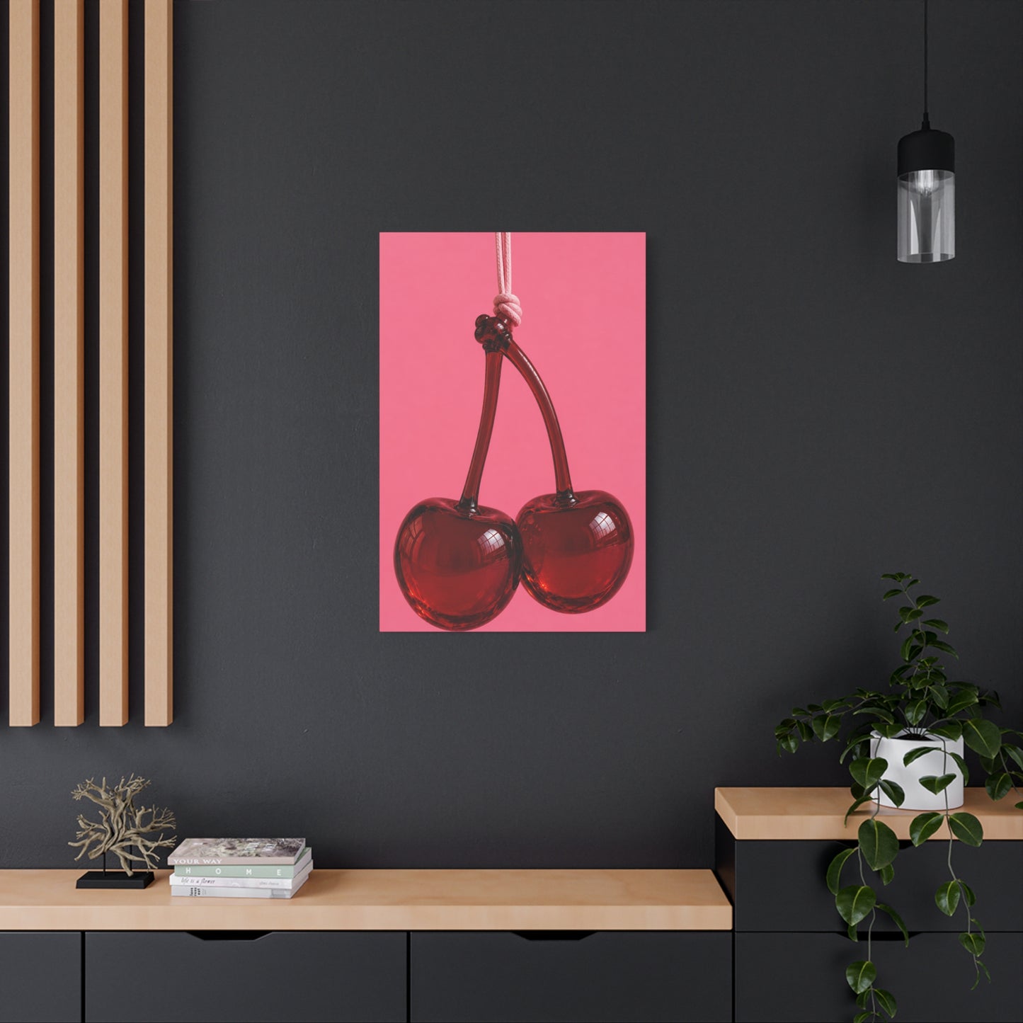 Cherry Pair Matte Canvas