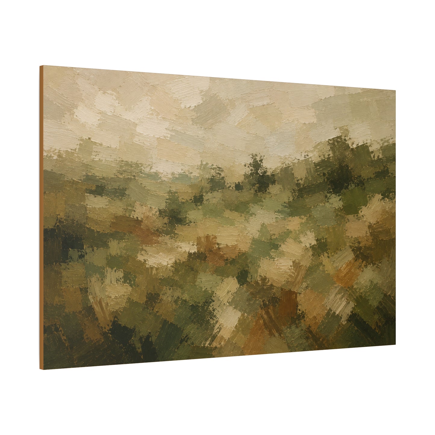 Abstract Earth-Tone Landscape Canvas Print — Matte Stretched 1.25"