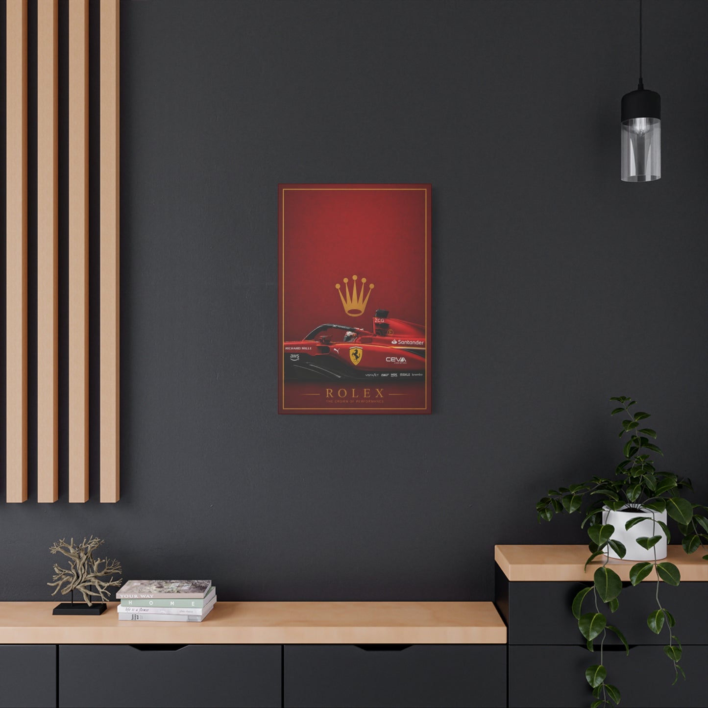 Red F1 Racing Canvas Print