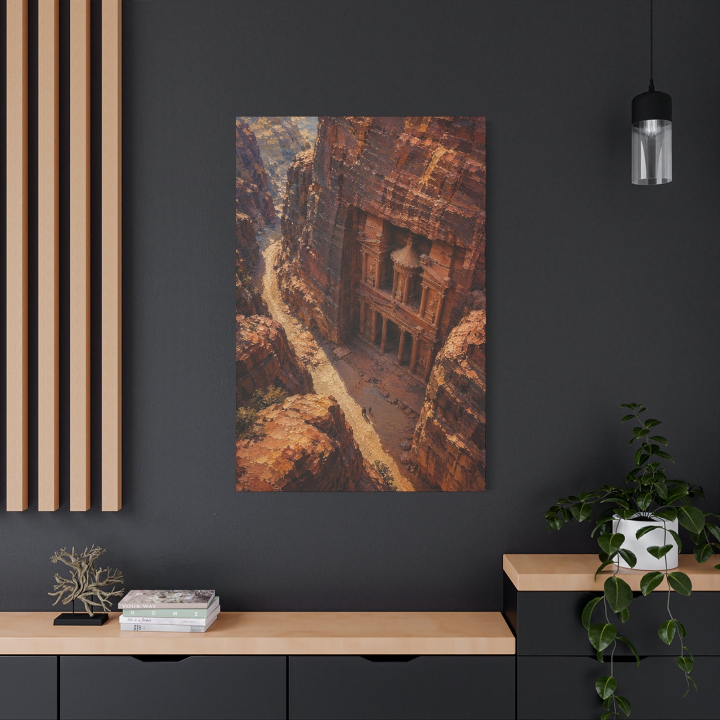 Petra Canyon Canvas