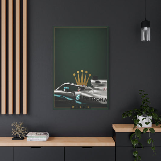 GREEN Formula Racing Canvas Print —