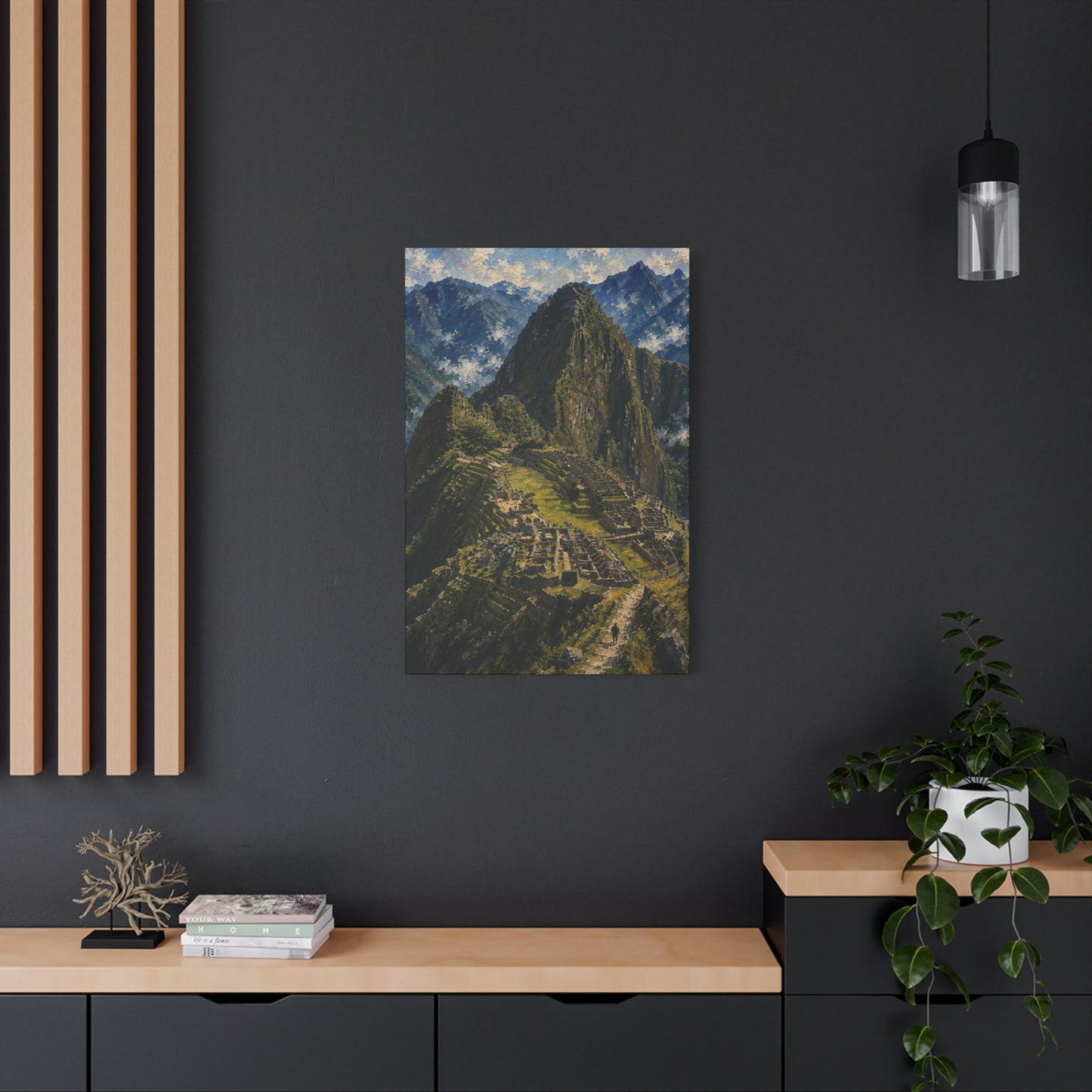 Machu Picchu Matte Stretched Canvas