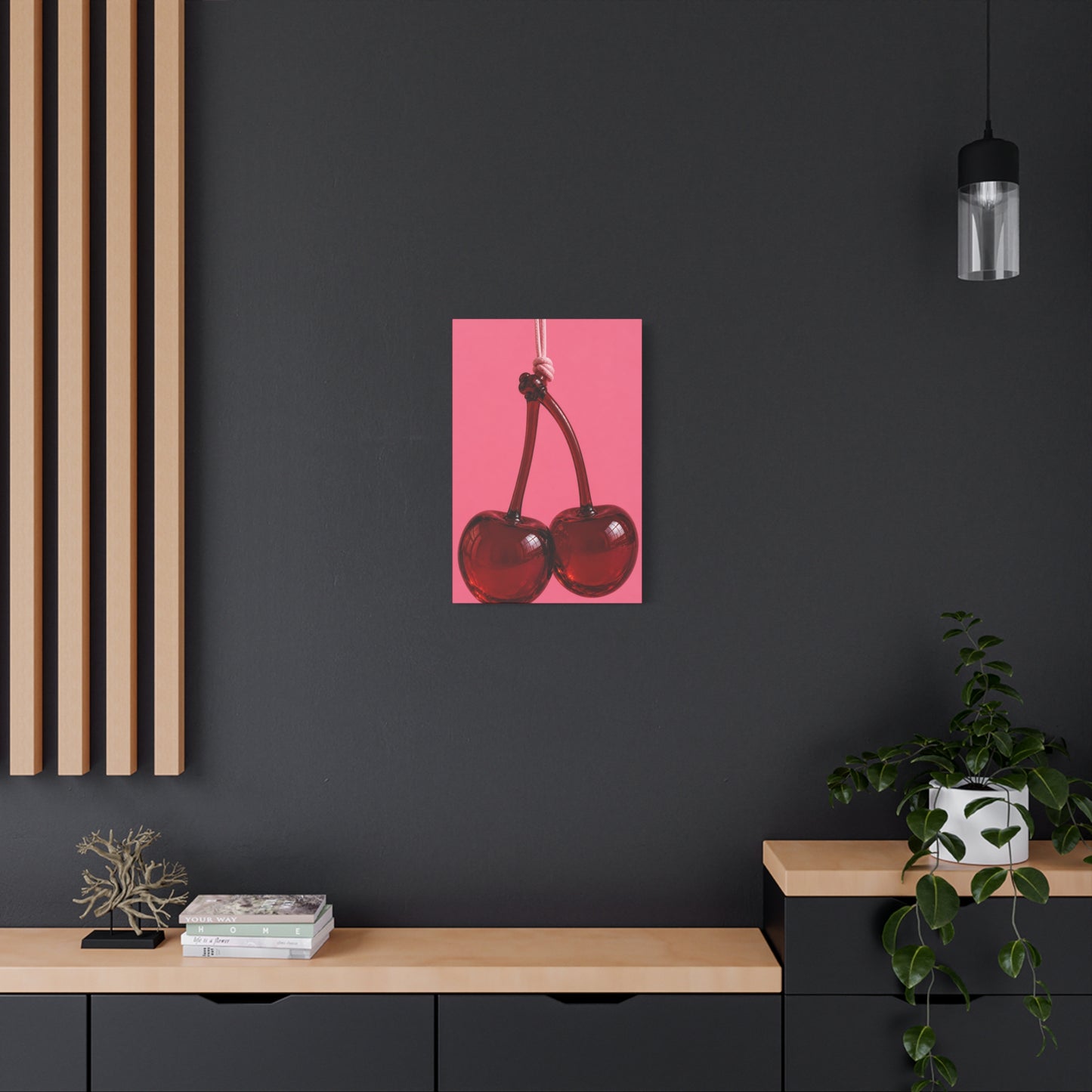 Cherry Pair Matte Canvas