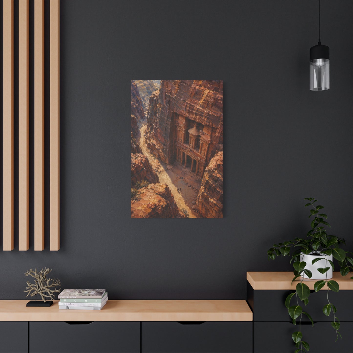 Petra Canyon Canvas
