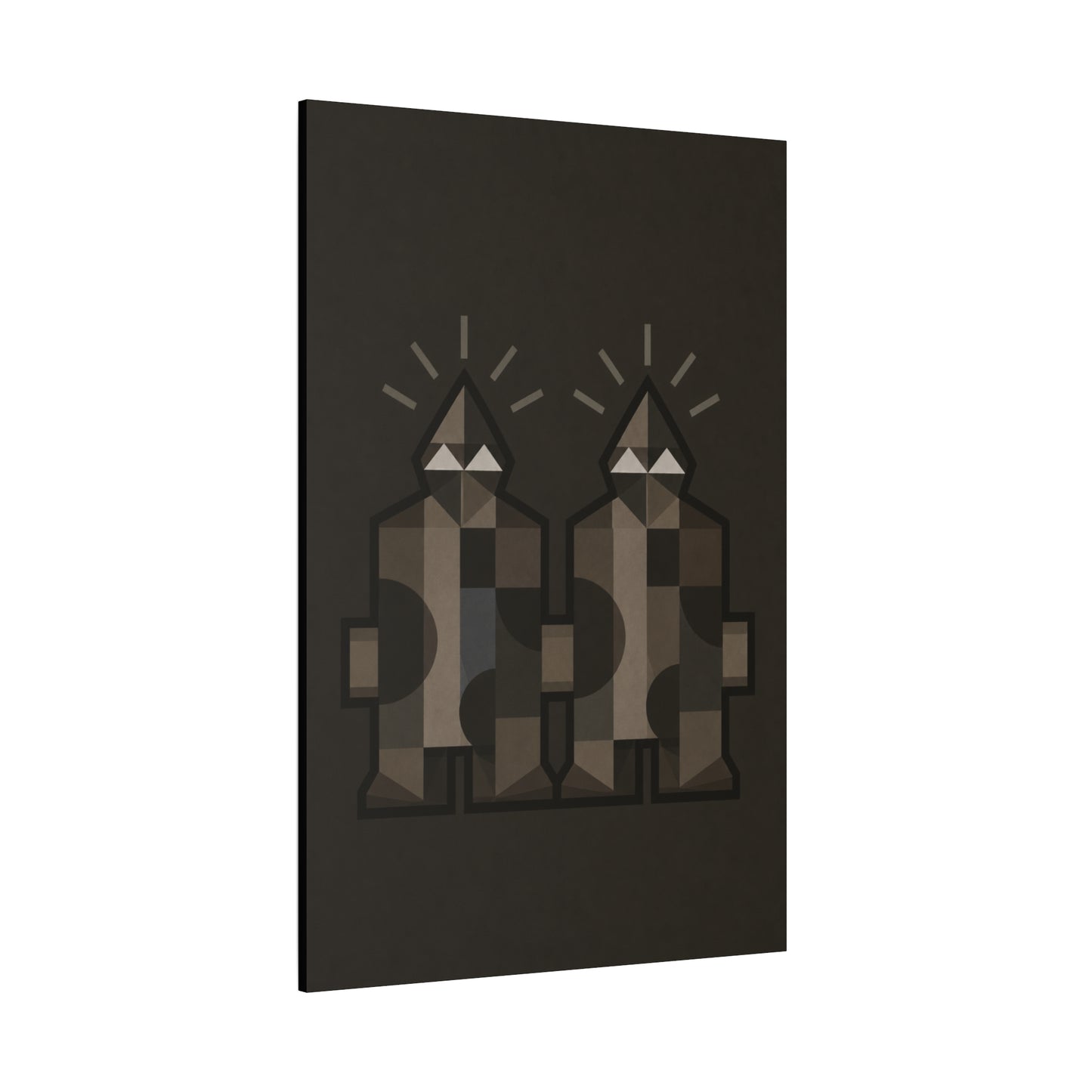 Abstract Twin Matte Canvas