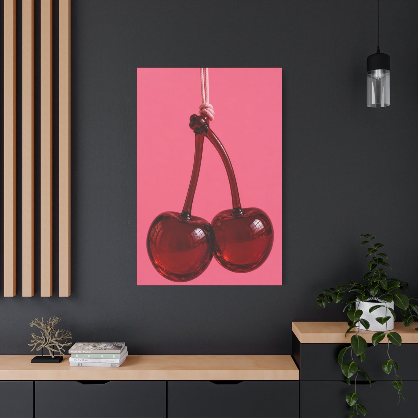Cherry Pair Matte Canvas