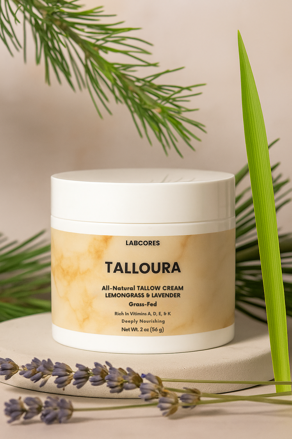 Talloura Tallow Cream Lemongrass & Lavender