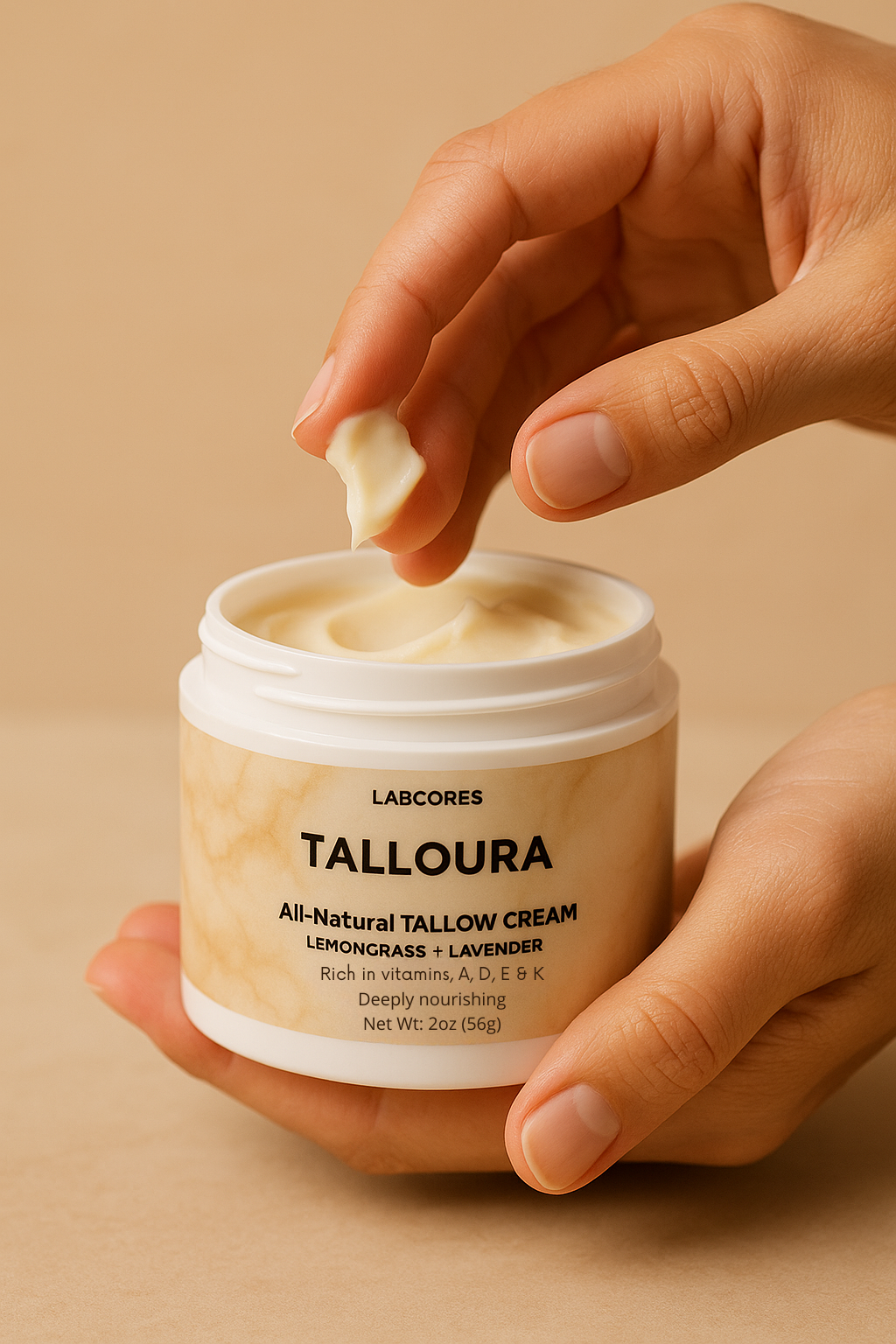 Talloura Tallow Cream Lemongrass & Lavender